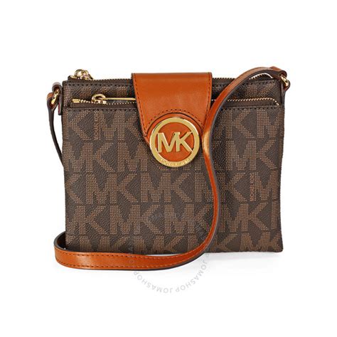 michael kors fulton small saffiano leather messenger|Michael Kors Fulton Small Saffiano Leather Messenger In Brown.